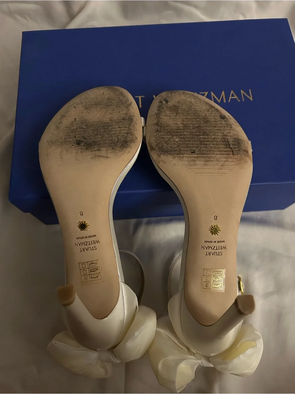 Stuart Weitzman used white